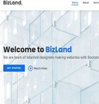 BizLand大气整洁商业多功能响应式bootstarp网站模板