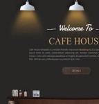 灰色创意图文咖啡屋咖啡厅营业宣传商业网站模板