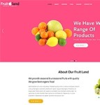 纯色漂亮水果种植批发企业网站模板