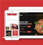 披萨快餐厅企业网站模板下载
