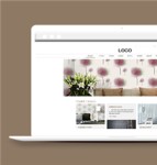 褐色精简室内墙纸公司网站html模板