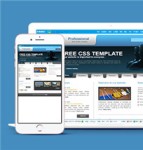 蓝色新媒体公司HTML5网页模板