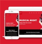 BASS红色ui个人音乐之夜活动引导程序主题模板
