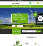 绿色Host云服务器虚拟主机网站模板