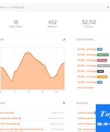 黑色简洁admin后台bootstrap模板