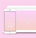 简洁粉色品牌展示响应式网页模板下载