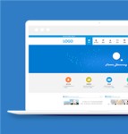 蓝色简洁网络技术公司首页网站模板