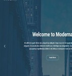 Moderna蓝色ui全面布局投资组合现代花化网站模板