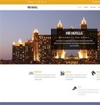 国际度假酒店预订响应式网页模板
