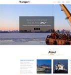 港口货运集装箱码头网站模板