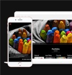 黑色响应式彩绘艺术设计文化公司网站静态模板