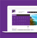 紫色私人订制国外旅游网站html模板下载
