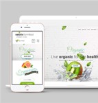 清爽宽屏绿色有机水果蔬菜商城网站模板