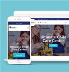 宽屏高级响应式幼儿园教育机构网站模板