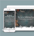 宽屏精品西餐厅美食餐饮行业网站模板