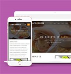 精美美味海鲜美食大餐HTML5网站模板