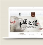 中国风健康管理企业html模板下载