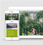 绿色摄影旅行个人推广企业html5模板下载