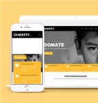 宽屏扶贫公益活动基金机构企业网站模板
