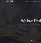 Nexta高端软件设计公司服务响应式网站首页模板