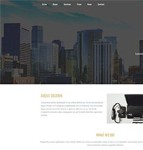 漂亮css3动画城市建筑投资公司网站模板