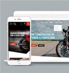 大气摩托车品牌销售公司网站模板下载