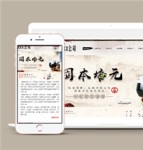 中国风水墨风格健康养生产品网站模板