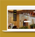 创意美观全屏高端美食餐厅网站模板
