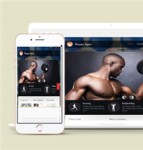 国外健身俱乐部HTML5网站模板