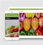 有机绿色果蔬生鲜电商响应式网页模板