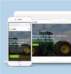 宽屏绿色清新排版乡村科技农场网站模板
