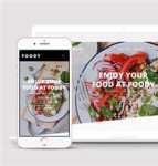 自适应美味沙拉主题餐厅响应式网站模板