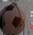 soccer炫酷引导式足球世界杯赛事资讯多页网站模板