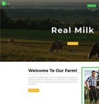 绿色高山奶牛农场响应式企业模板