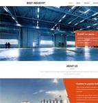 电工仪器重型工厂单页网站模板