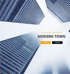摩登大厦全屏背景科技公司网站模板
