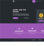 紫色简单mobile互联网应用企业网站模板