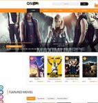 橙色漂亮Movie电影门户网站模板