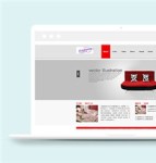 红色简单家具品牌公司HTML模板下载