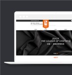 黑色高端服装定制设计生产公司网站模板