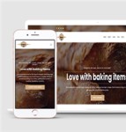 面包烘焙糕点餐饮蛋糕马卡龙HTML5响应式自适应网站模板