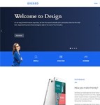 蓝色UI设计公司网站模板