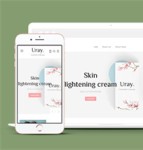 响应式简洁女性保养护肤品网站模板