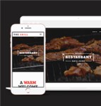 黑色精品响应式美食西餐厅网站静态模板
