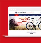 蓝色自行车生产厂家企业官网网页模板