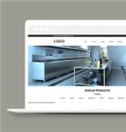 红色不锈钢厨房厨卫设备生产安装公司网站模板