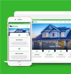 绿色主题高端房地产销售企业网站模板