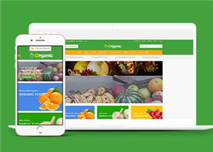 水果蔬菜销售绿色商城网站模板