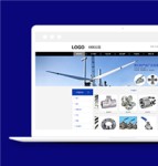 蓝色主题简约机电科技有限公司网站模板