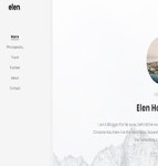 Elen时尚摄影个人博客响应式bootstarp网站模板